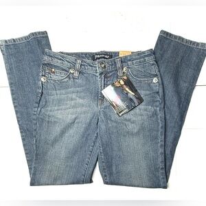 Jeanstar‎ Womens 4 Stretch Jeans Blue Skinny Low Rise Denim Vintage Y2K 90s